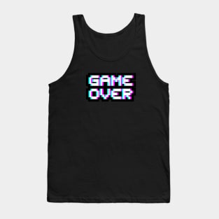 Game Over - Purple white Tank Top